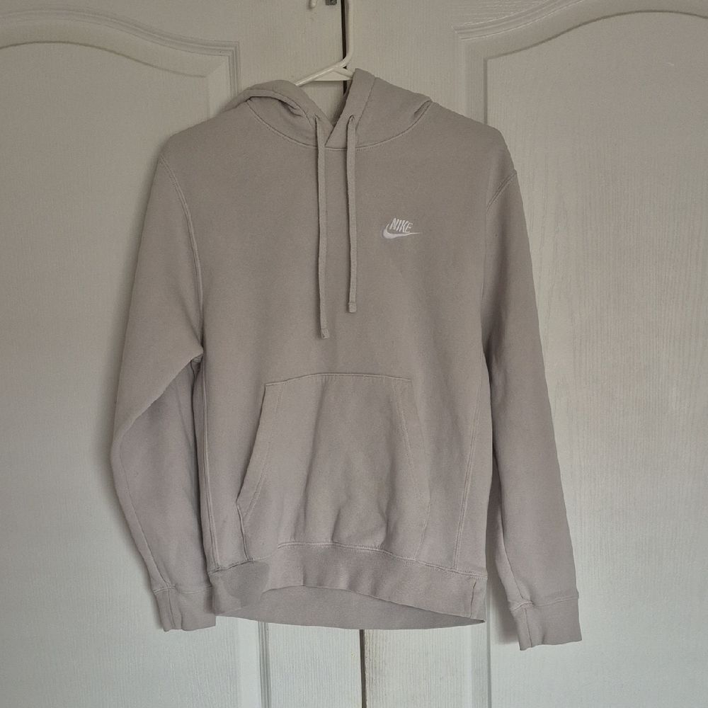 Nike Men's Crewneck Hoodie in Light Gray